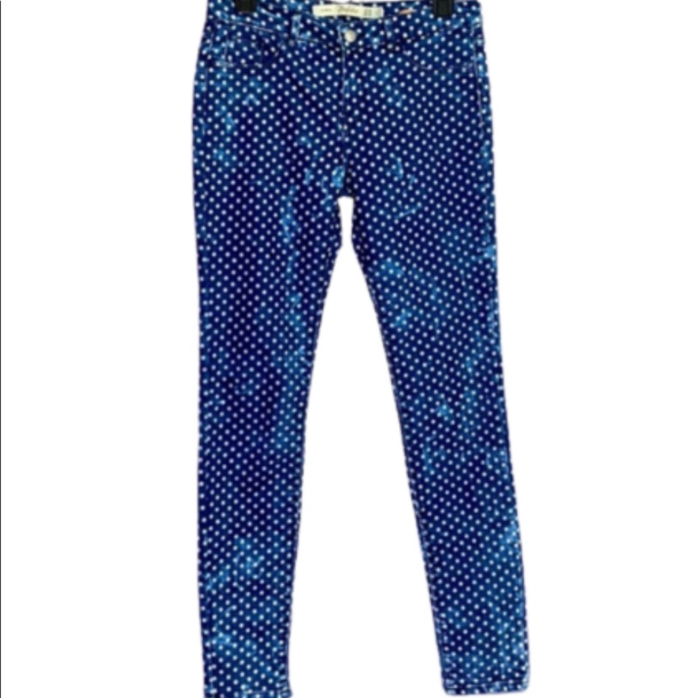 Zara Trafaluc Polka Dot Skinny Jeans